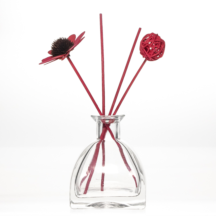 250ml Clear Air Freshener Bottle Tent Shape Glass Diffuser Bottle